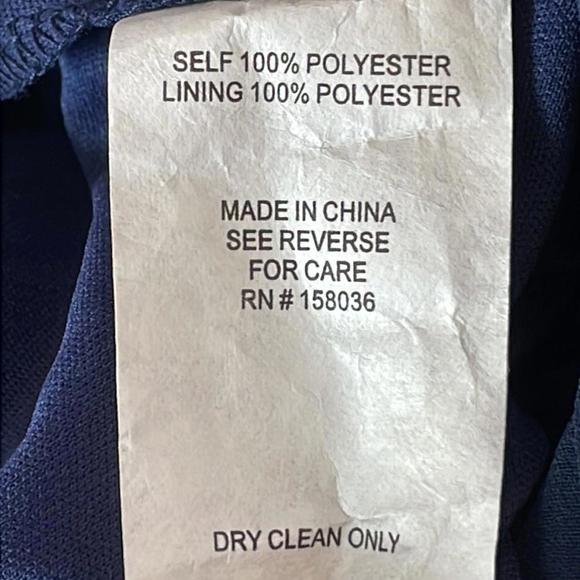 Birdy Grey Grace convertible Chiffon Dress Navy Blue Size L - Picture 12 of 12